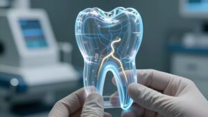 Голографическая модель зуба для КЛКТ при эндодонтическом лечении и поиска скрытых каналов